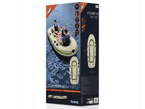 Bestway Dmuchany 3osob Ponton + wiosła 294 x 137cm Voyager X3 65164 na Arena.pl