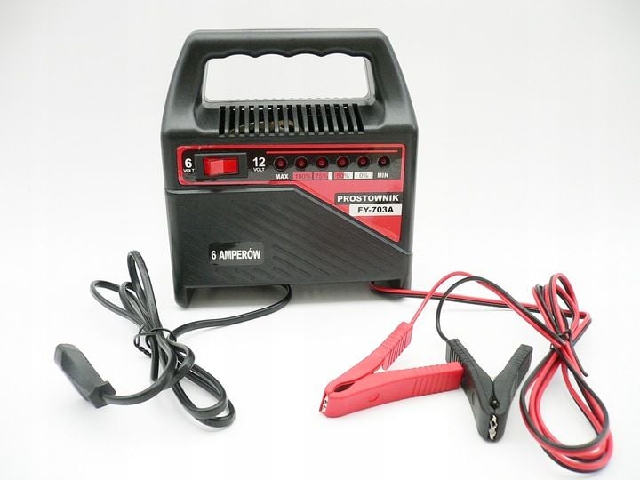 Prostownik Samochodowy Ładowarka 6V / 12V 6A zdjęcie 2