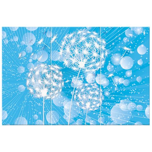 Obraz 90X60 Dmuchawce Abstrakcja Błękitne Tle na Arena.pl