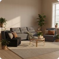 Zestaw KIMO funkcja spania sofa fotele FamilyMeble zielony Twisster sztruks