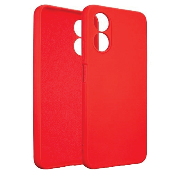 beline etui silicone oppo a17czerwony/red zdjęcie 1