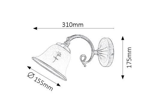 Lampa ścienna Art flower na Arena.pl