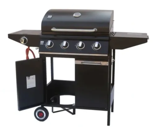 GRILL GAZOWY WÓZEK 4.1 (14,8 KW) Z RUSZTEM ŻELIWNYM + POKROWIEC na Arena.pl