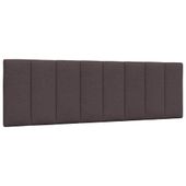 Poduszka na wezgłowie, ciemnobrązowa, 160 cm, tkanina