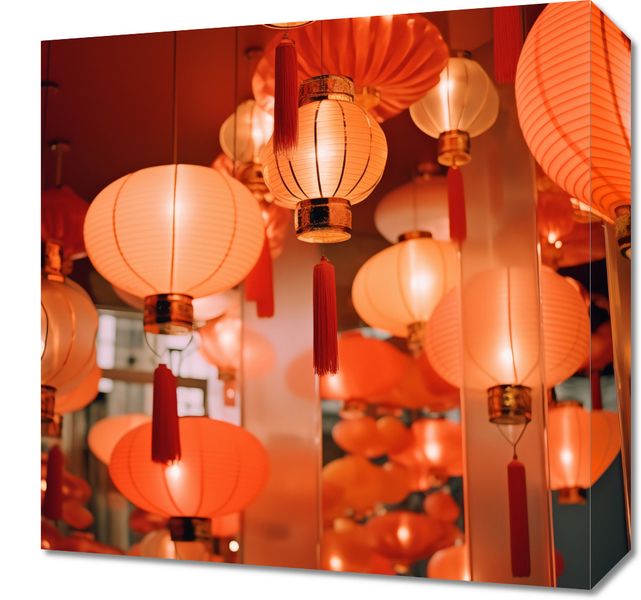 Obraz 40x40cm Festiwal Latarni zdjęcie 1
