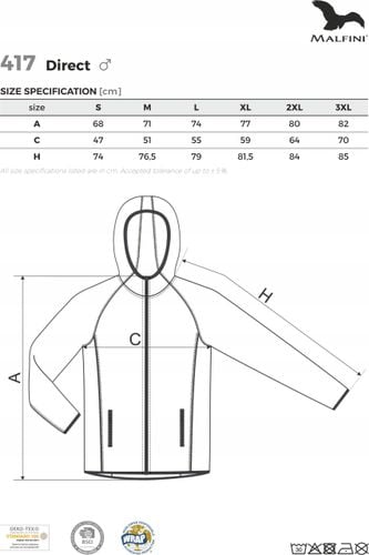 BLUZA MĘSKA Z NADRUKIEM HAFTEM LOGO na Arena.pl