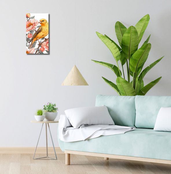 Obraz 20x40cm Wiosenny Śpiewaczek zdjęcie 2