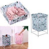 KOSZ 36L NA PRANIE SKŁADANY PLASTIK I TKANINA