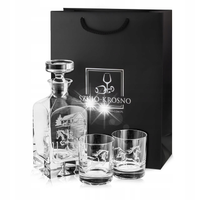 Komplet do whisky "Konie" 6+1 karafka + szklanki + torebka prezentowa