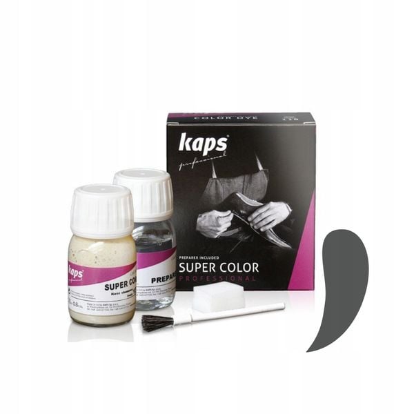 SUPER COLOR 25 ML+ PREPARER 25 ML CIEMNOSZARY - KAPS zdjęcie 1