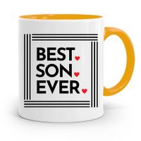 Kubek Żółty Prezent Dla Syna Dziecka Best Son Ever Z Nadrukiem Ze Zdjęciem