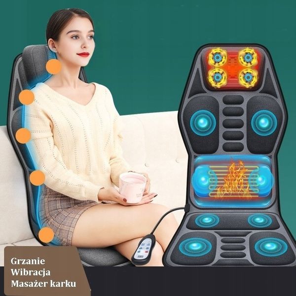 Mata masująca do masażu masażer Shiatsu grzanie do domu i samochodu Gateway zdjęcie 8