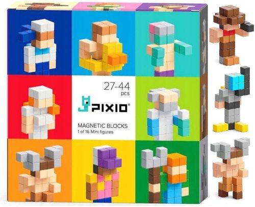 Klocki magnetyczne kreatywne Niespodzianka PIXIO Mini figures 27-44 klocków na Arena.pl