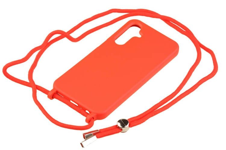 Etui ze sznurkiem RCK do Samsung Galaxy A25 5G czerwony zdjęcie 1
