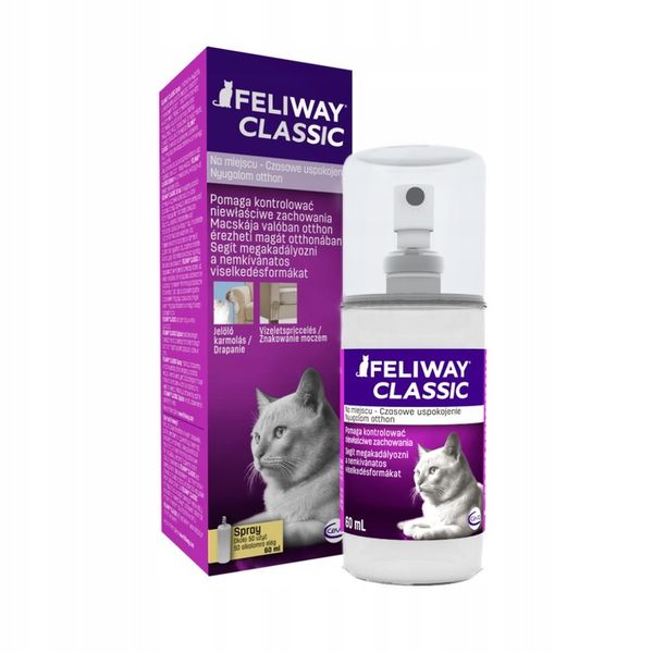 Feliway Classic Spray 60 ml Feromony relaksacyjne zdjęcie 1