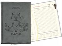 GRAWEROWANY KALENDARZ DZIENNY książkowy A5 2026 personalizacja dużo wzorów