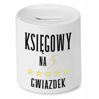 Skarbonka Księgowej Księgowego Na 5 Gwiazdek Z Nadrukiem Ze Zdjęciem