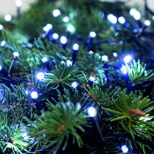 lampki choinkowe 400 led - zimne białe na choinkę świąteczne girlanda na Arena.pl
