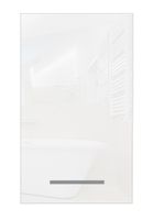 Szafka łazienkowa 40 x 60 cm / biała / biały połysk / wisząca / do łazienki
