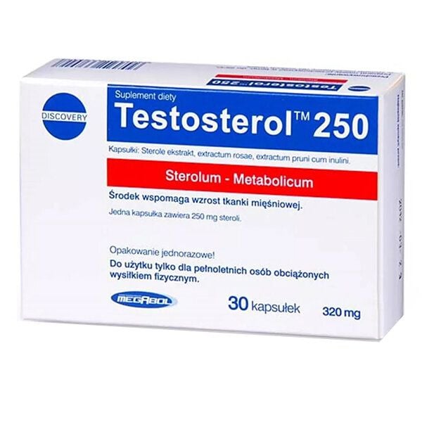 MEGABOL SILNY TESTOSTEROL 250 3x30 kaps 90 KAPSUŁEK TESTOSTERON WYDOLNOŚĆ zdjęcie 3
