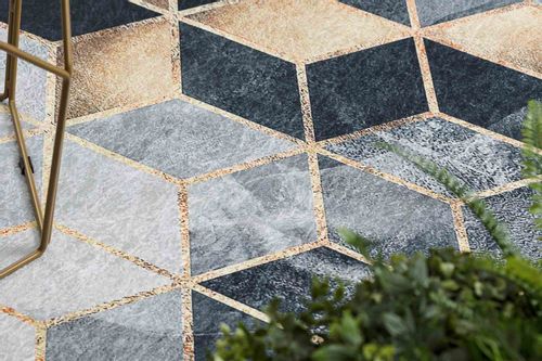 RUG/LU/ARLEN/CUBE2/BLACK+GOLD/80x150 na Arena.pl