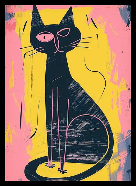 Plakat 25x35cm Kontrastowa Kotka zdjęcie 2