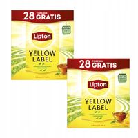 Zestaw Lipton herbata czarna ekspresowa Yellow Label 120 torebek 1+1 GRATIS