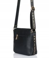 MONNARI Torebka na ramię LISTONOSZKA Pojemna PASEK LOGO PREMIUM