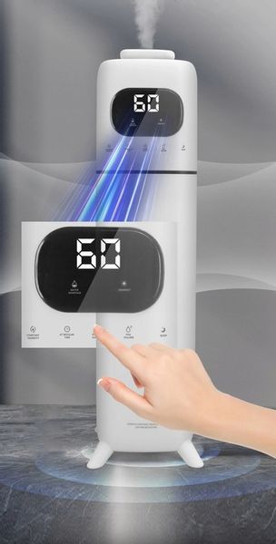 NAWILŻACZ POWIETRZA ULTRADŹWIĘKOWY DUŻY JONIZATOR 2w1 DYFUZOR Z PILOTEM 8L zdjęcie 2