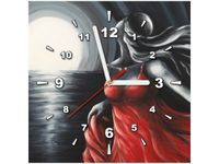 30X30CM ZEGAR UCIECZKA OD PRZESZŁOŚCI OBRAZ DREWNO