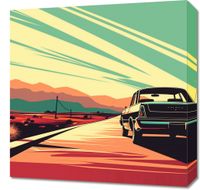 Obraz 50x50cm Droga przez Pustynię