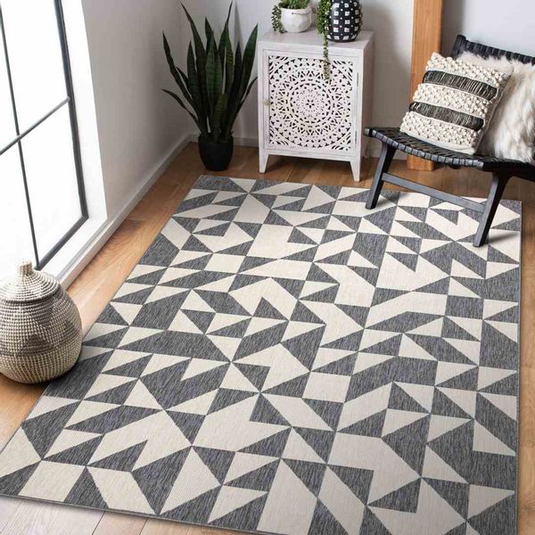 RUG/LU/WINK/TRIANGLE/GREY+CREAM/160x230 zdjęcie 2