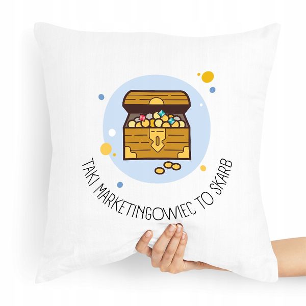 Prezent Poduszka Dla Margetingowca Marketing Z Nadrukiem Ze Zdjęciem zdjęcie 1