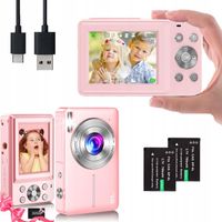 MINI APARAT CYFROWY 16X ZOOM HD 1080P 44MP BŁYSK WYPEŁNIAJĄCA DO VLOGOWANIA