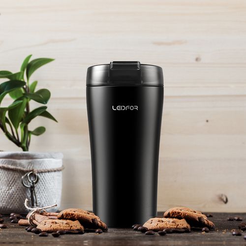 Kubek Termiczny - Termos - Doskonały Do Kawy Lub Herbaty - Ciekawe Kolory Czarny 470ml na Arena.pl