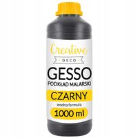 Gesso czarne podkład malarski grunt butelka 1L