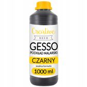 Gesso czarne podkład malarski grunt butelka 1L