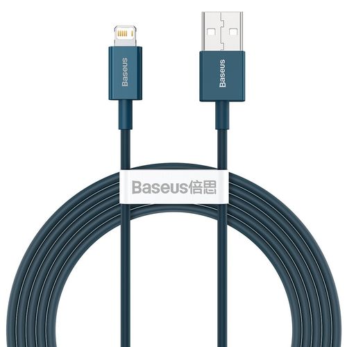 Kabel USB do Lightning Baseus Superior Series, 2.4A, 2m (niebieski) na Arena.pl