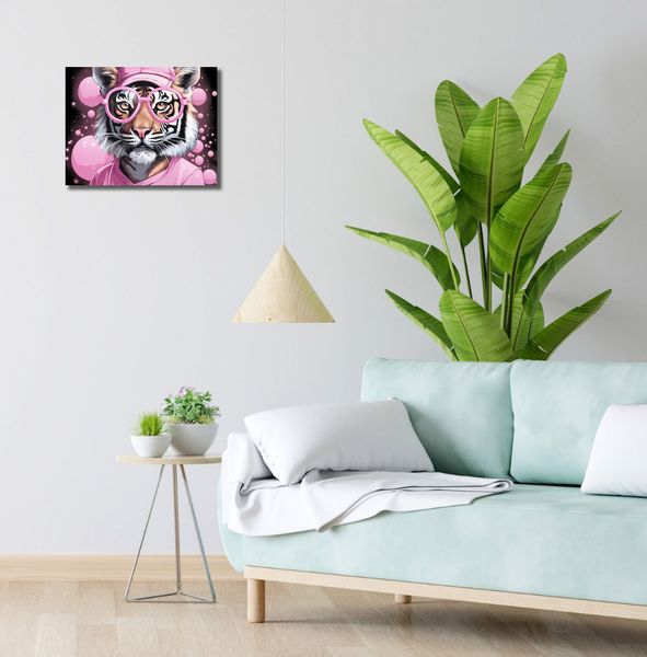 Obraz 40x30cm Ludzki Tygrys zdjęcie 2