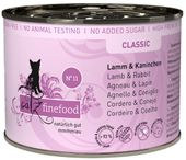 Karma dla kota bez sztucznych dodatków - Catz Finefood JAGNIĘ i KRÓLIK 200g