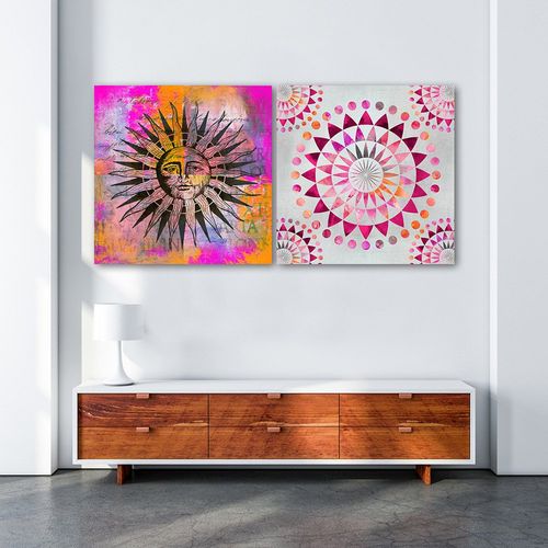 Obraz na płótnie – Canvas, Słońce, twarz 40x40 na Arena.pl