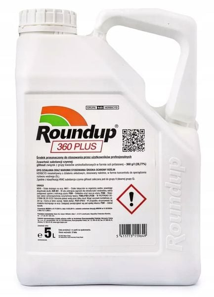 Roundup 360 SL Plus 5l glifosat, herbicyd, perz zdjęcie 2