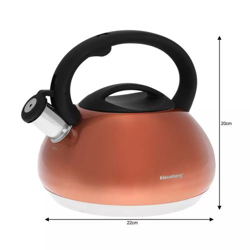 czajnik z gwizdkiem klausberg 2,7l kb-7385 copper na Arena.pl
