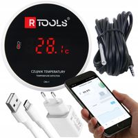 INTELIGENTY TERMOMETR WiFi SONDA 3m App Tuya SmartLife TEMPERATUR -40+120°C