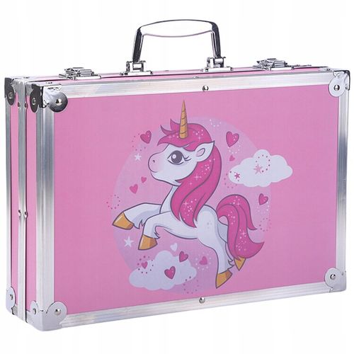 Duży Zestaw Artystyczny w Walizce 145 Elementów Jednorożec na Arena.pl