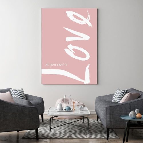 Deco Panel, Różowe love 80x120 na Arena.pl