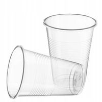 KUBEK BEZBARWNY PLASTIKOWY 200 ML 100 SZTUK REUSABLE