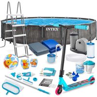 Basen ogrodowy stelażowy 549 x 122 cm 21w1 INTEX 26744 + hulajnoga GRATIS Basen ogrodowy stelażowy 549 x 122 cm 21w1 INTEX 26744 + hulajnoga GRATIS