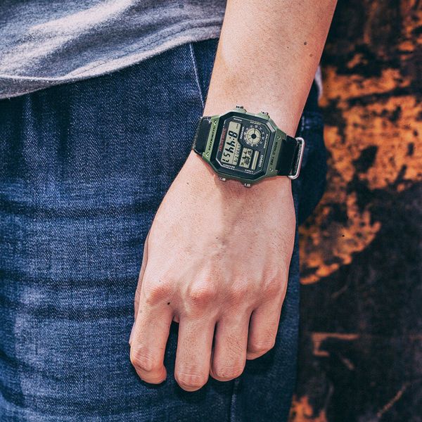 ZEGAREK MĘSKI CASIO AE-1200WHB-3B + BOX zdjęcie 4