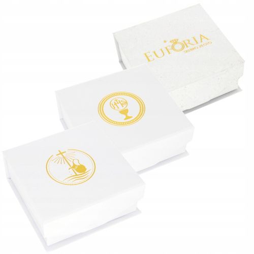 Złoty Łańcuszek 925 Medalik Aniołek z Sercem Chrzest Komunia Grawer na Arena.pl